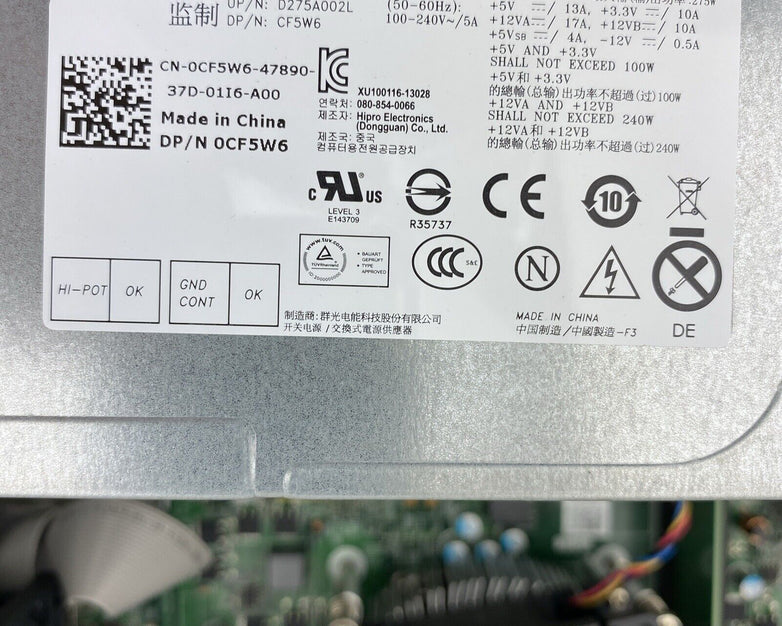 Dell Optiplex 3010 MT Intel Pentium G2130 3.20GHz 4GB RAM No HDD No OS