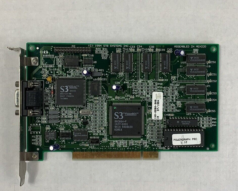 STB Powergraph Pro 1X0-0260-309 210-0142-002 EKSUSA864PCI PCI VGA Video Card