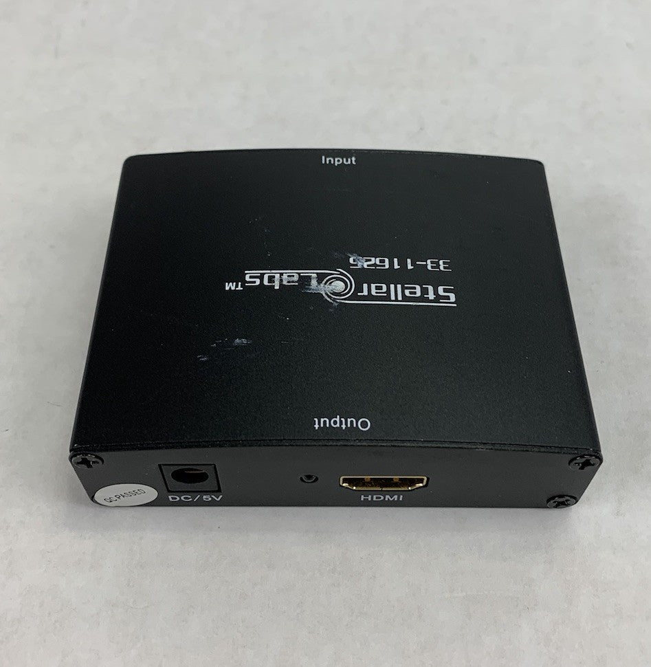 Stellar Labs 33-11625 VGA Video to HDMI Converter w/ AC Adapter