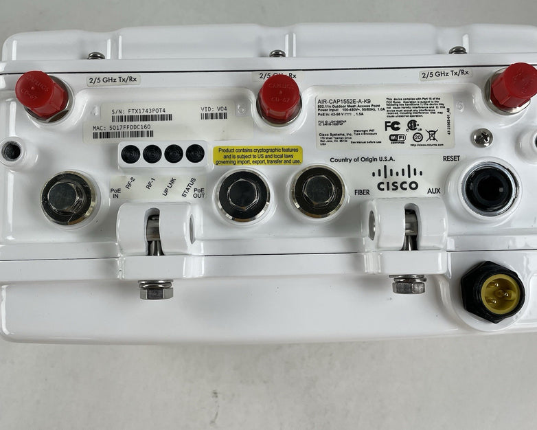 Cisco AIR-CAP1552E-A-K9 Outdoor Mesh Access Point w/ 3 Antennas AIR-ANT2547V-N