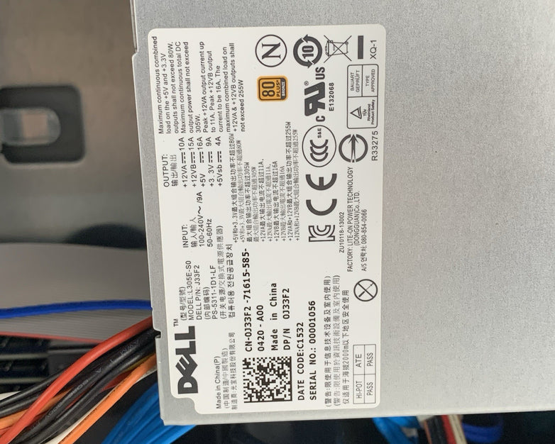 Dell PowerEdge T110 II Tower Xeon E3-1230 3.3 GHz 3 GB RAM No OS No HDD