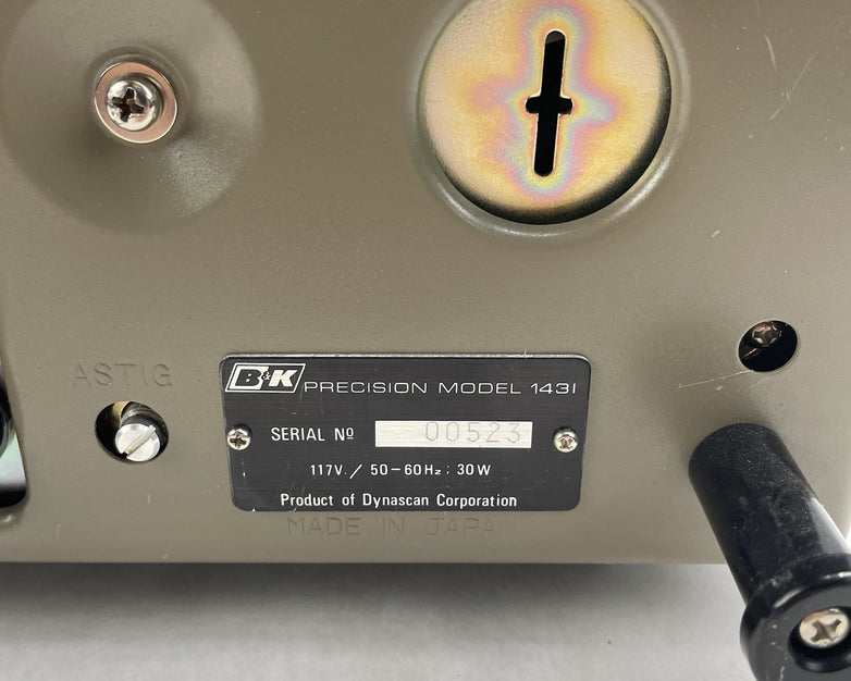 B&K Precision Model 1431 Oscilloscope Power Tested Parts Or Repair