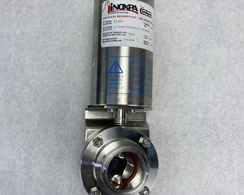 Inoxpa 4310000 Pneumatic Air Operated Valve 316L