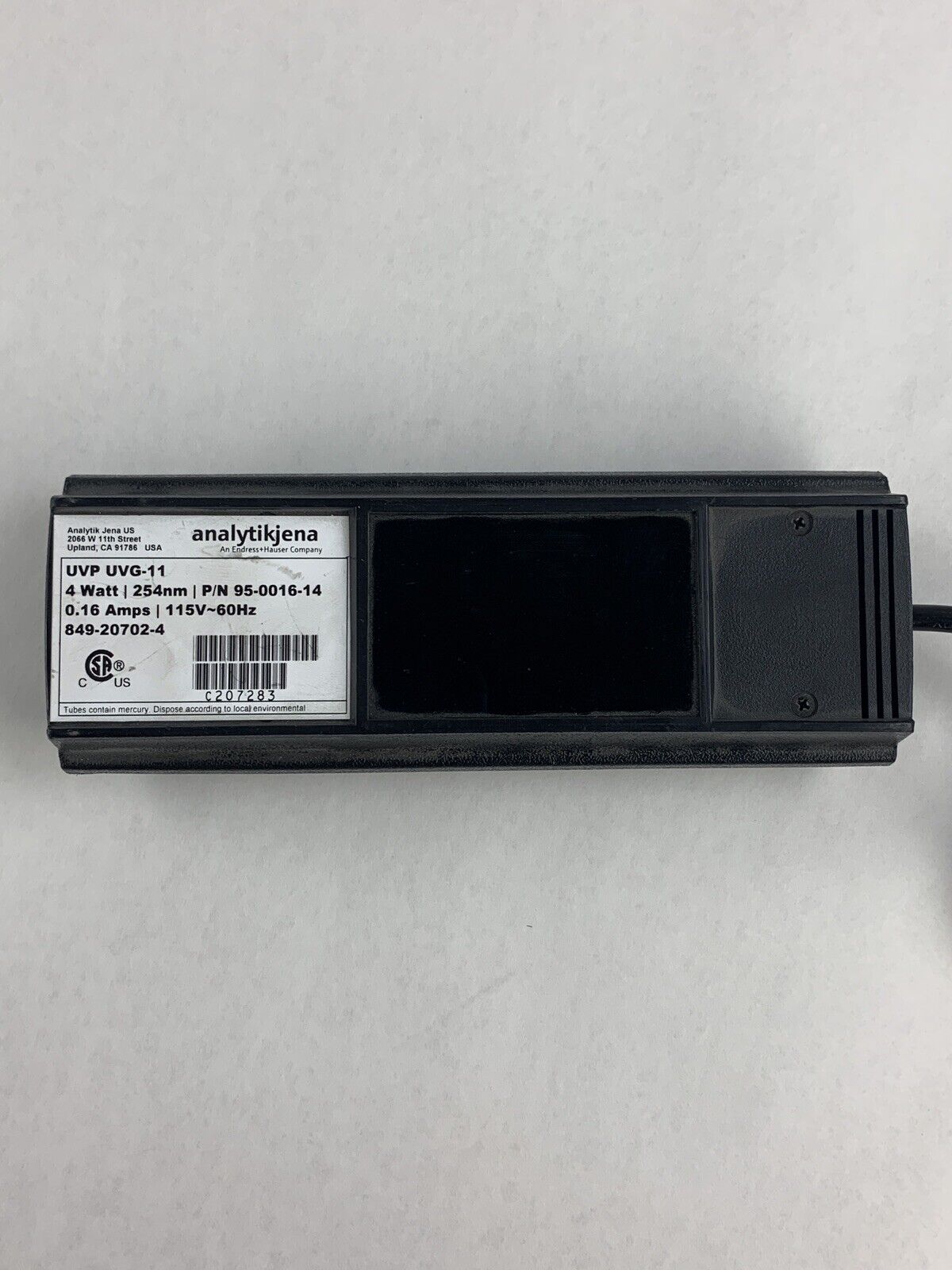 Analytikjena UVP UVG-11 UV Lamp 4-Watt 254nm 95-0016-14 Tested