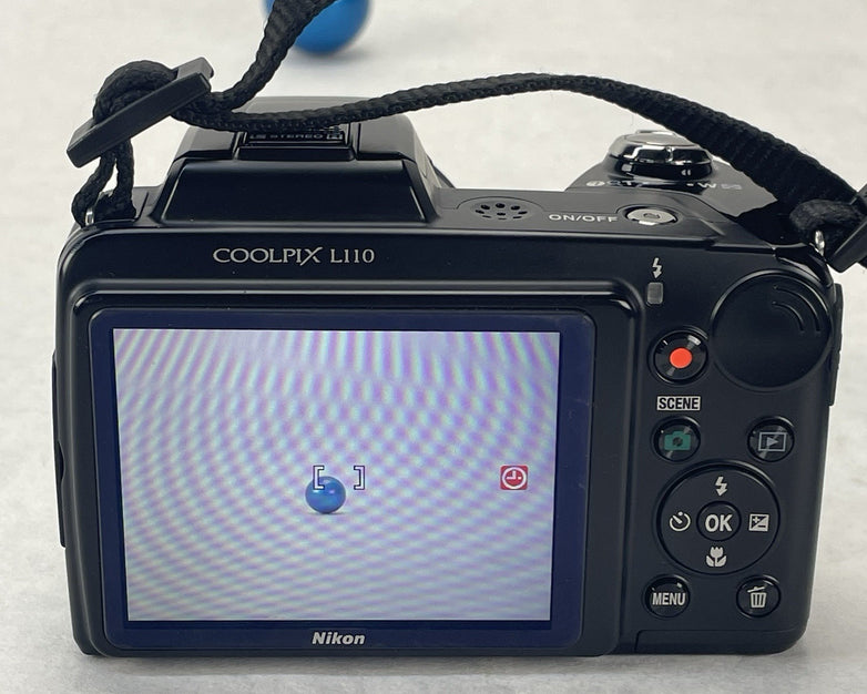 Nikon Coolpix L110 12.1MP Digital Camera Black Tested Camera Only