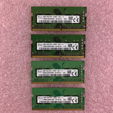 SK Hynix 8 GB HMA81GS6AFR8N-UH PC4 DDR4-2400 Laptop Ram Memory Lot of 4