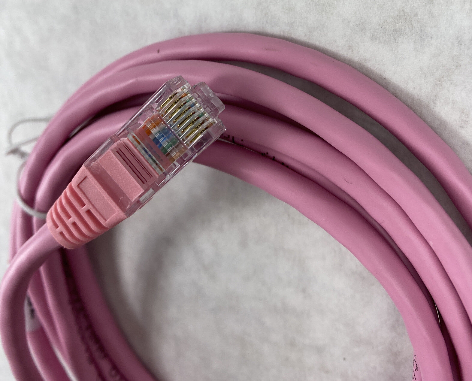 Lot( 5 ) 7ft Pink Cat5e C2G 00498 Snagless Unshielded UTP Ethernet Patch Cable