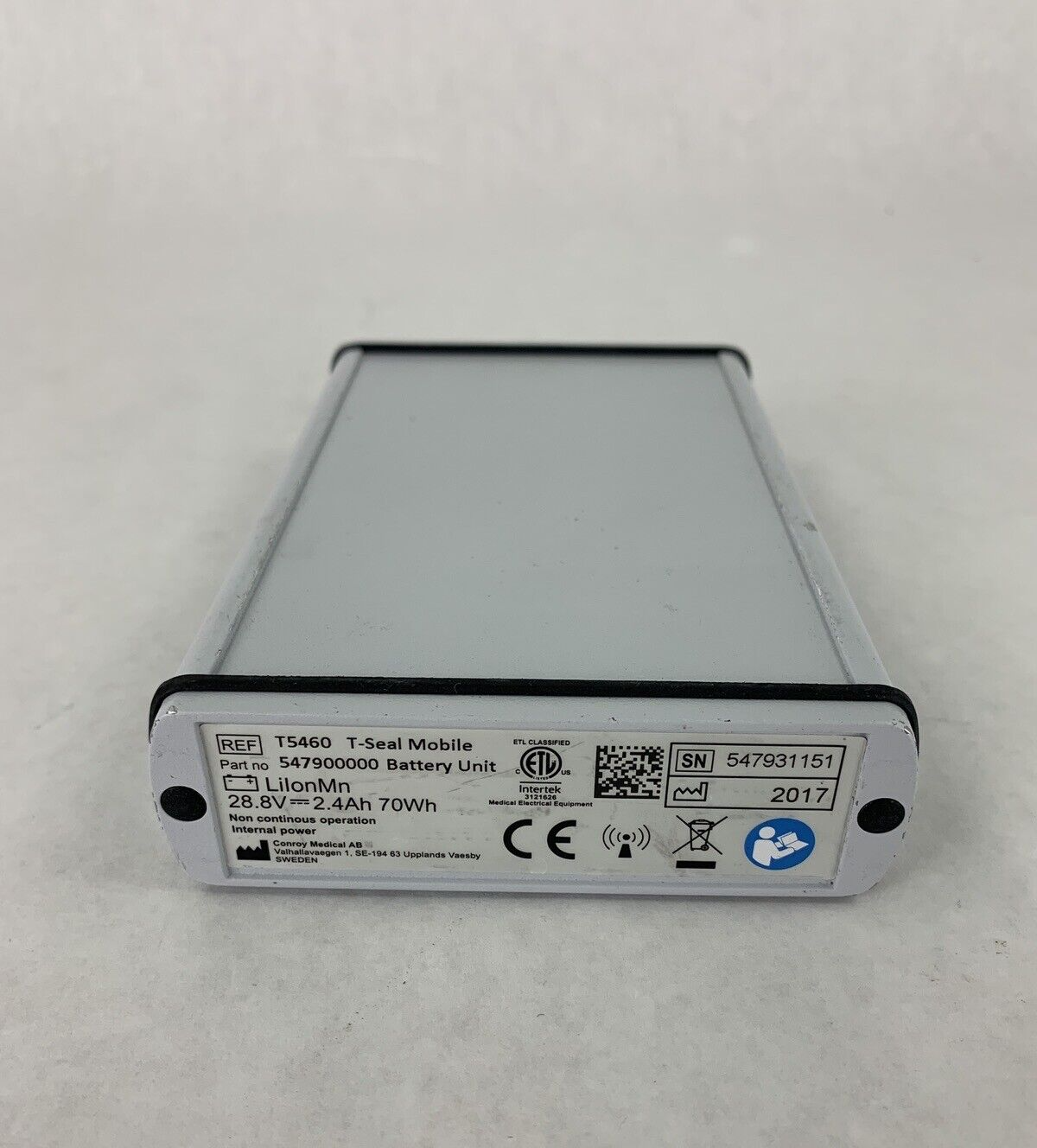 Terumo T-SEAL Mobile T5460 Battery Unit 28.8 V 2.4 Ah 70 Wh