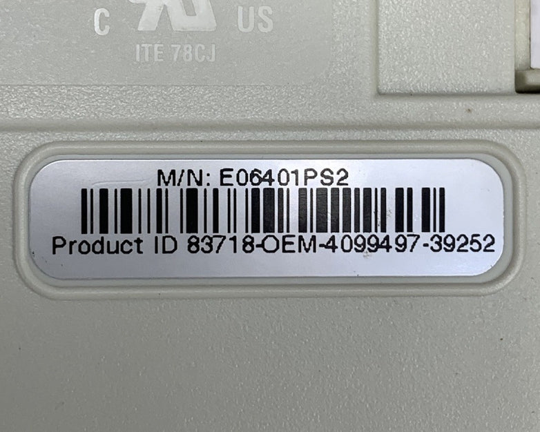 Microsoft E06301PS2 X03-51764 PS/2-Wired Ergonomic Mechanical Keyboard