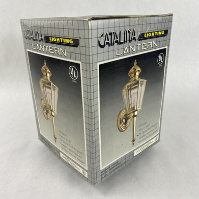 Catalina 414BOZI Lighting Lantern Bright Brass Color