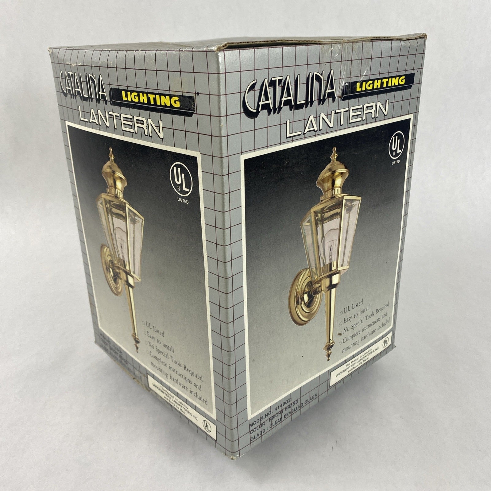 Catalina 414BOZI Lighting Lantern Bright Brass Color1