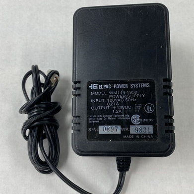 Elpac Power Systems WM144-1950 12vDC 1.2A Power Supply
