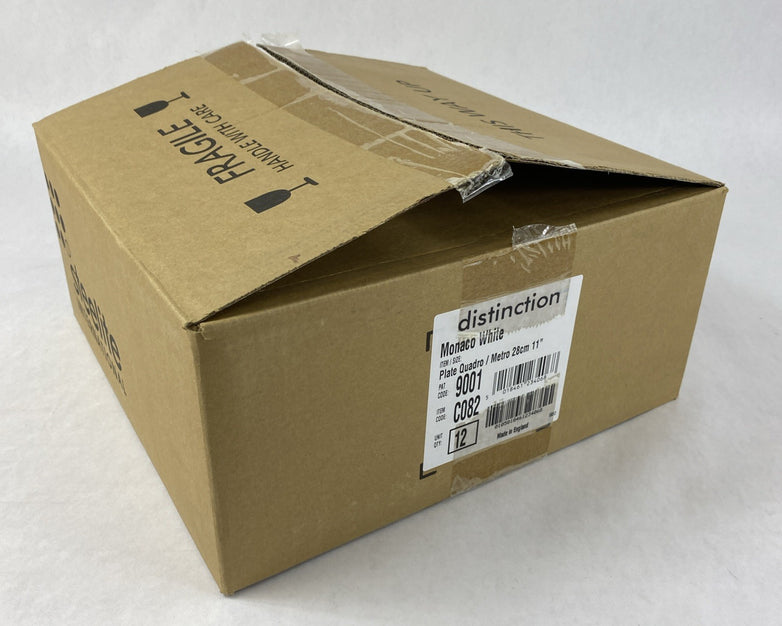 Steelite Distinction C082 Plate Quadro Metro 28cm 11" Monaco White 12ct per Case