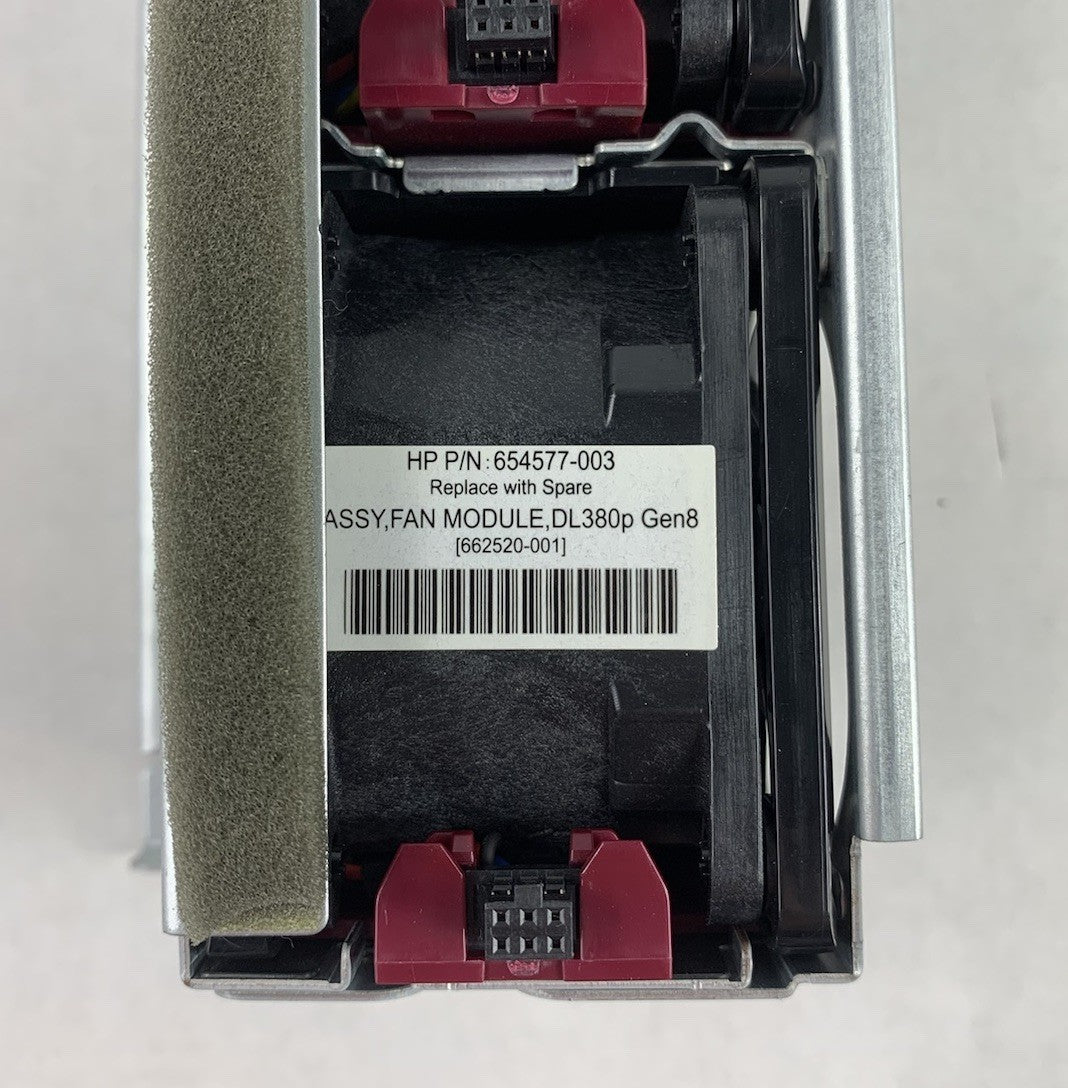 HP 654569-002 Server 6-Slot Fan Cage w/ Fans