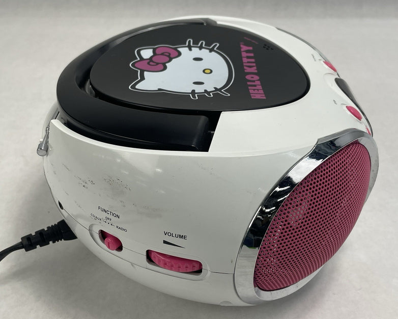 Hello Kitty KT2026MBY CD Player AM FM Radio Boombox 2013 Tested