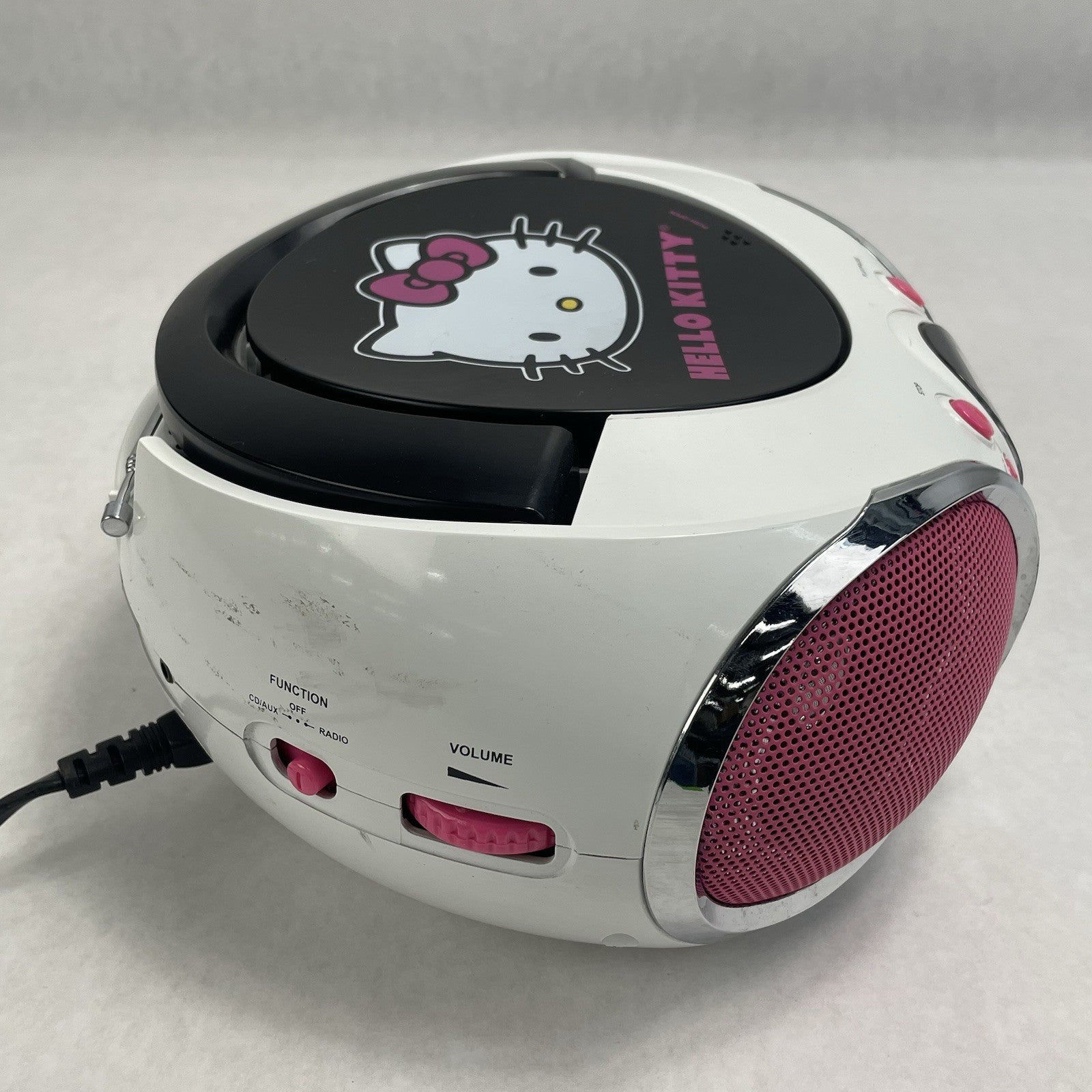 Hello Kitty KT2026MBY CD Player AM FM Radio Boombox 2013 Tested4