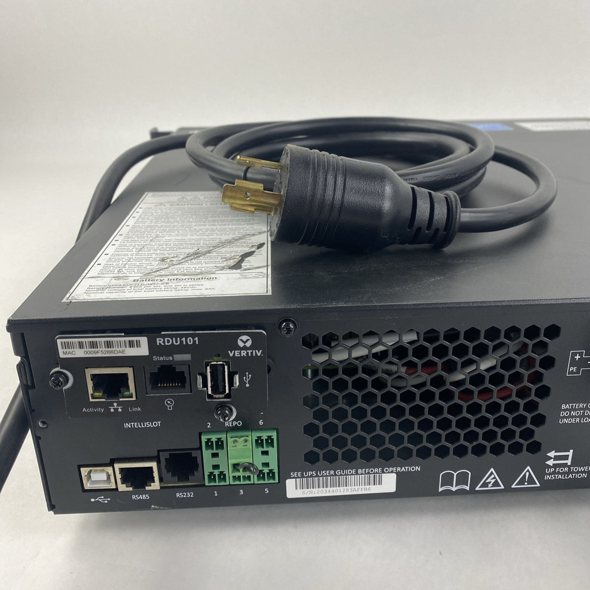 Vertiv Liebert GXT5-2000LVRT24XL 1800W  Backups UPS Tested - No Batt Front Bezel5