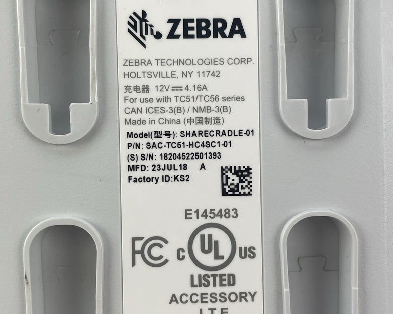 Zebra SHARECRADLE-01 SAC-TC51-4SCHG1-01 4 Slot Battery Cradle Lot of 5