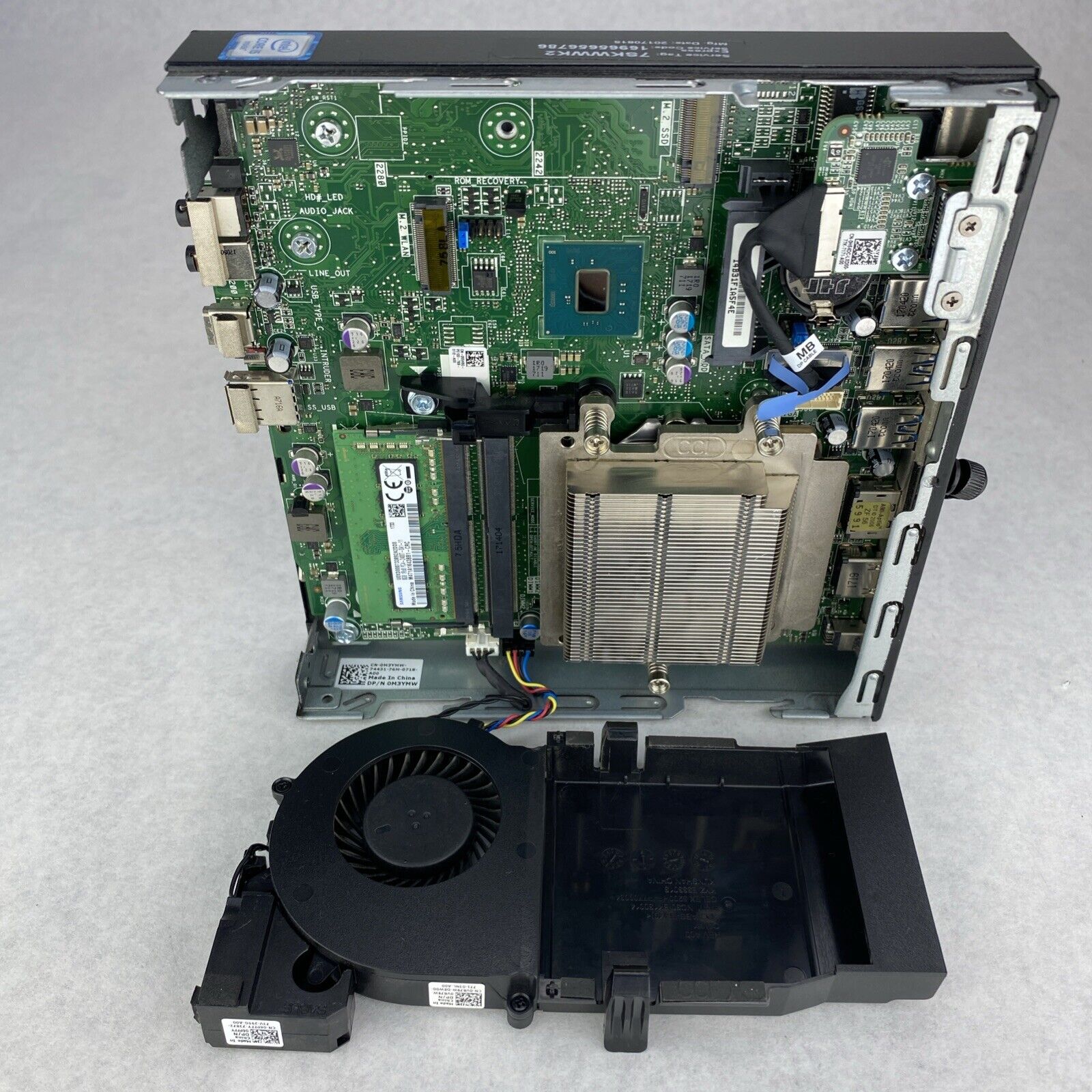Dell Optiplex 7050 Micro Intel Quad Core i5-6500 3.20GHz 1x8GB RAM No AC HDD OS