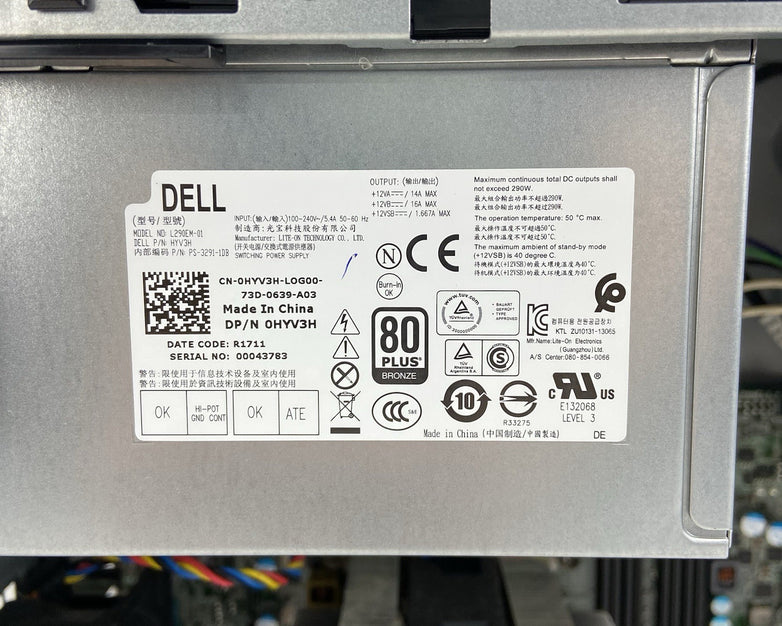 Dell Precision Tower 3620 MT Intel Core i7-7700K 4.2GHz No RAMHDDOS W4100
