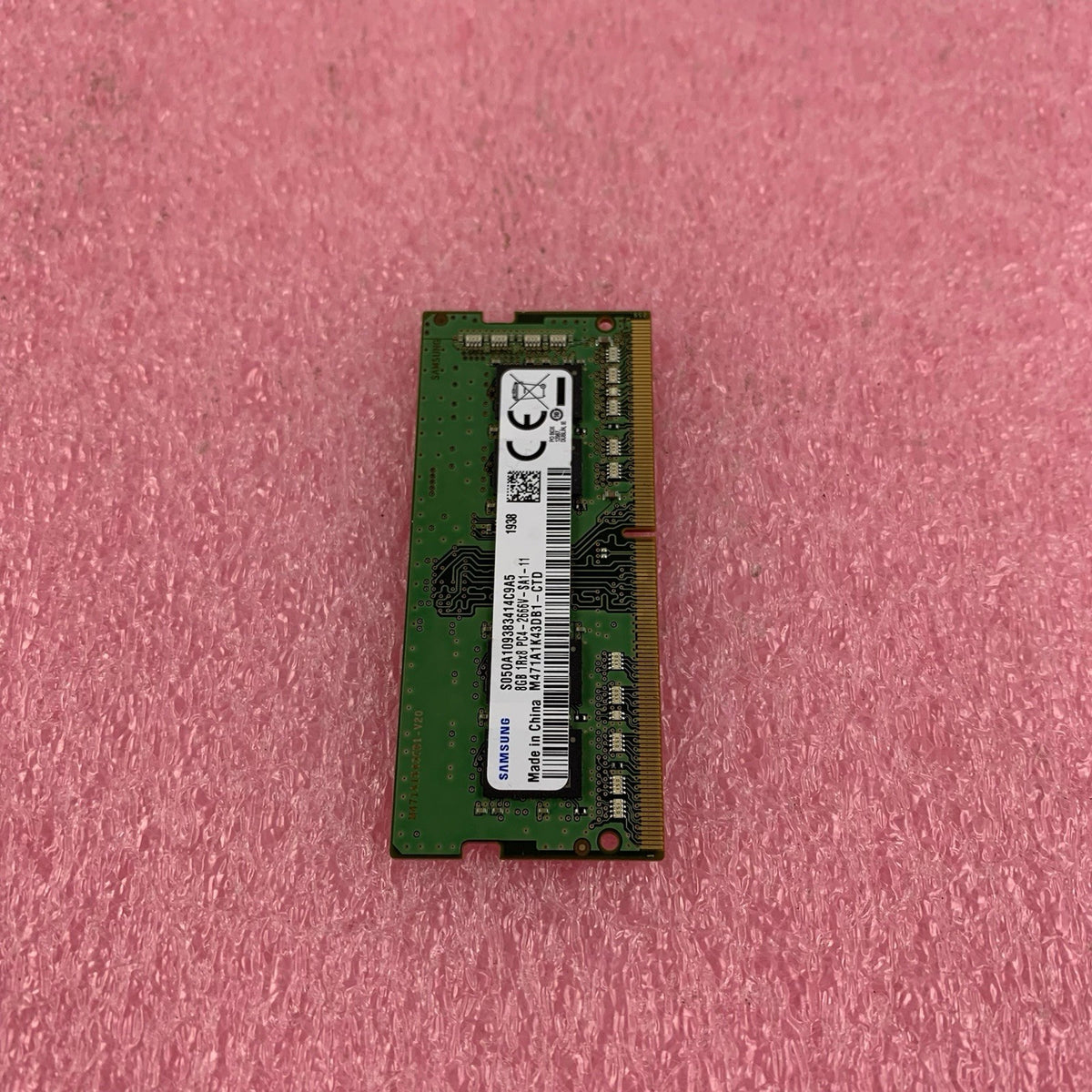 Samsung 8GB 1Rx8 PC4-2666V-SA1-11 Laptop Ram  M471A1K43DB1-CTD3