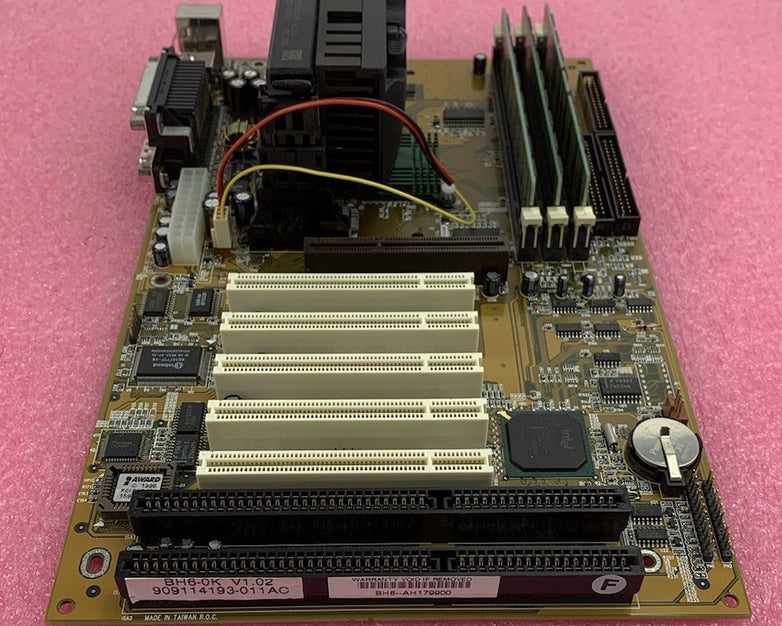 Abit i440BX Motherboard Pentium II 233MHz 128MB RAM No Shield