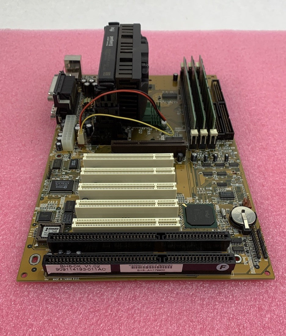 Abit i440BX Motherboard Pentium II 233MHz 128MB RAM No Shield