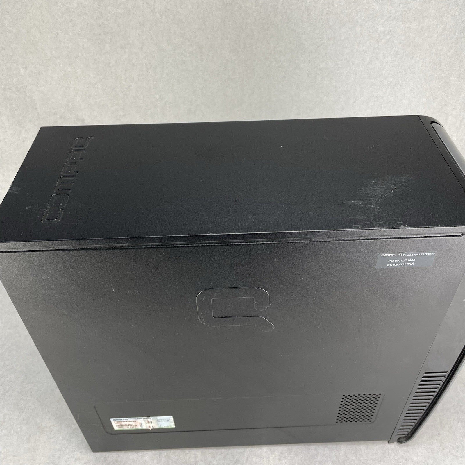 Compaq Presario SR5000 AMD Sempron 3600 2 GHz 1 GB Ram DVD-RW No HDD No OS