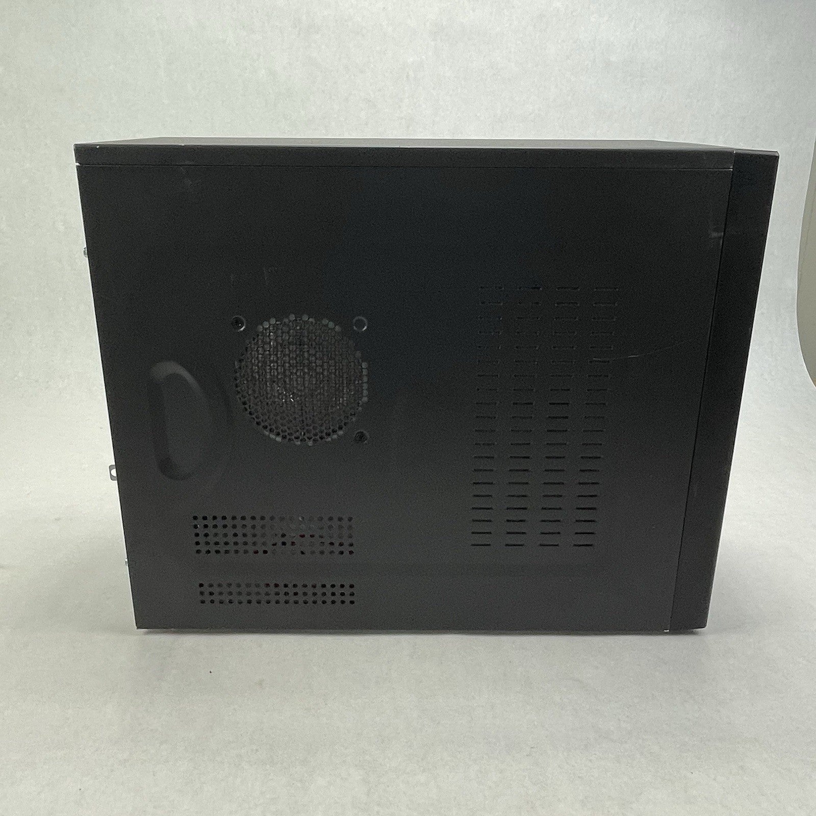 Retro Black mATX Computer Chasis w/ 285 Power Supply Barebones