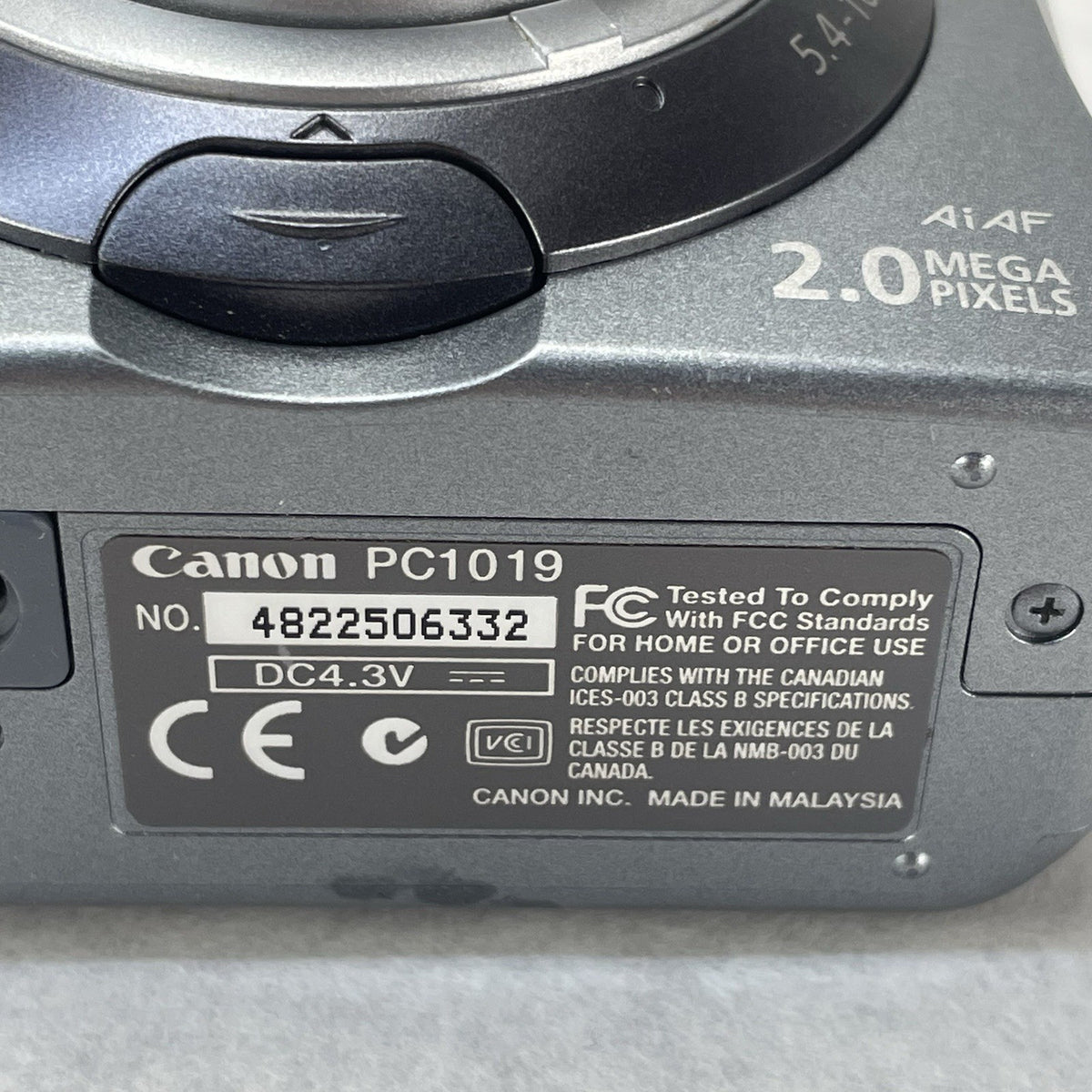Canon PowerShot PC1019 Digital Cam No Memory Card - Tested9