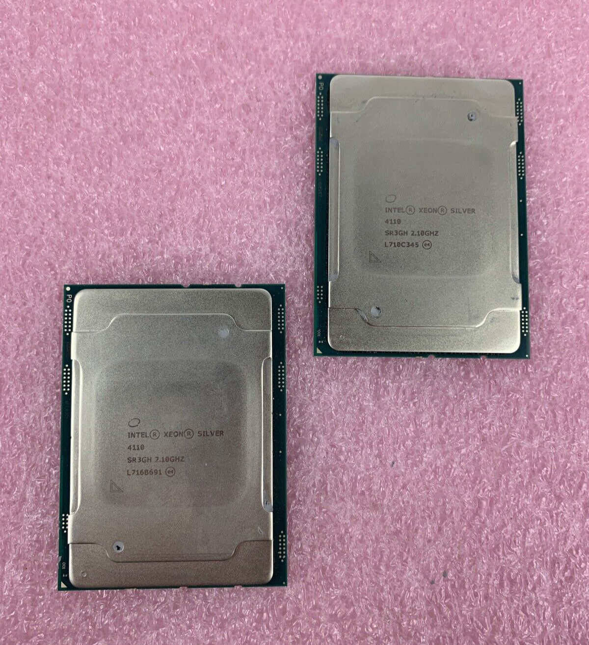 Lot Of 2 Intel Xeon Silver 4110 SR3GH 8Core 2.10GHz LGA3647 Server Processor CPU