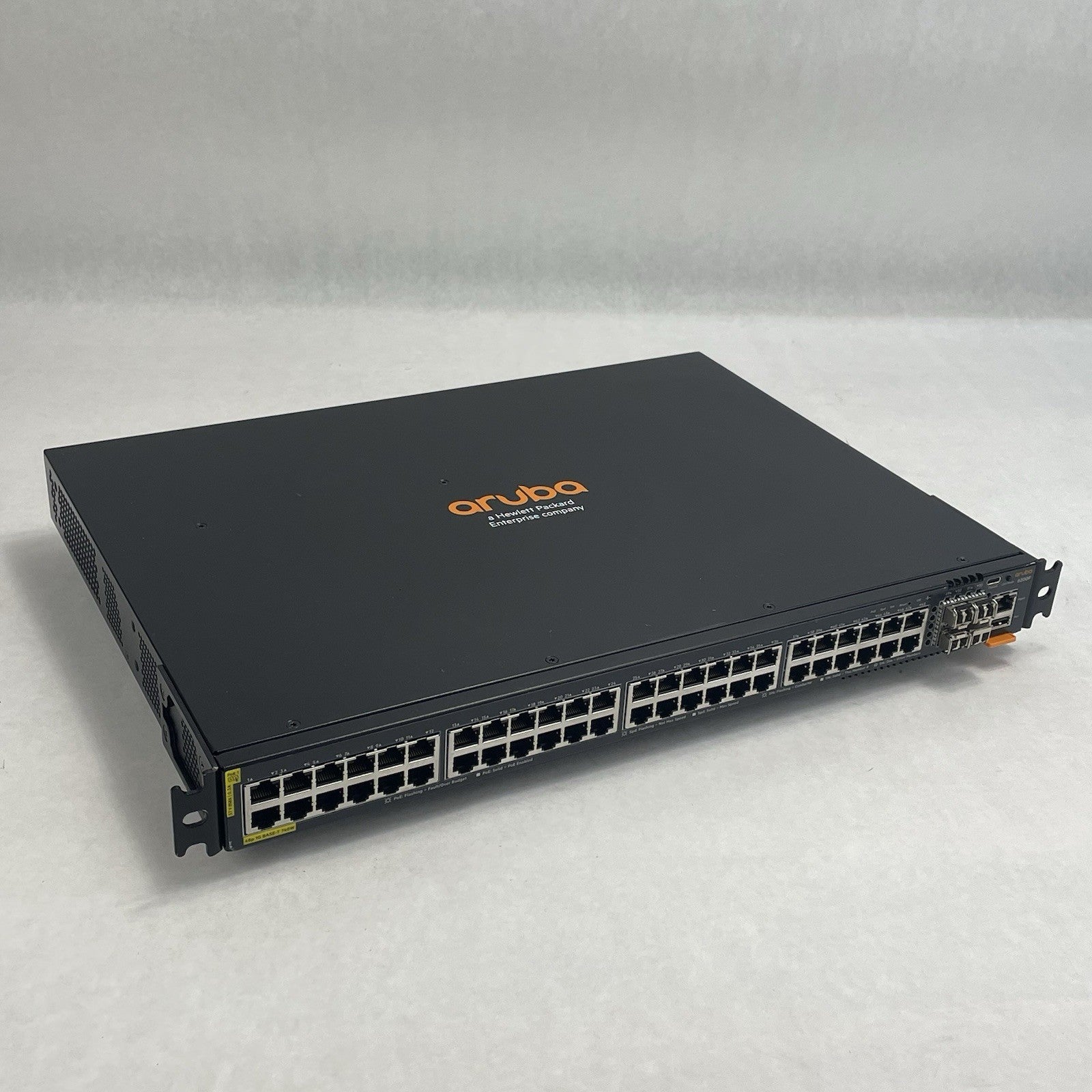 Aruba HP JL728A 6200F 48G Class4  4SFP+ Switch Tested and Factroy Reset0
