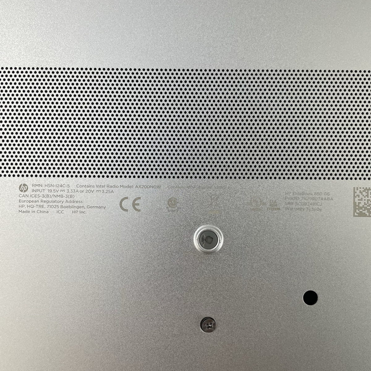 HP EliteBook 850 G6 15.6" i5-8365U 1.60 GHz 16 GB RAM No SSD/OS/AC - Corner16