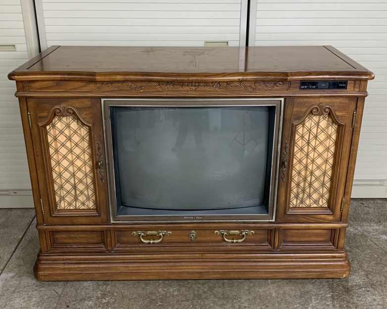 Zenith TV SB2777P 1985 Advanced System 3 Color Television Built in Speakers