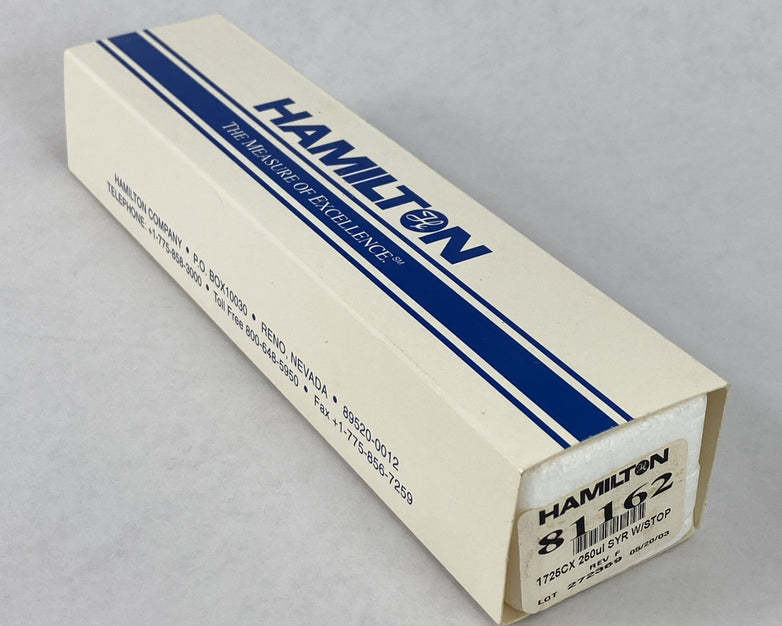Hamilton 81162 1725CX 250ul Syringe w/ Stop