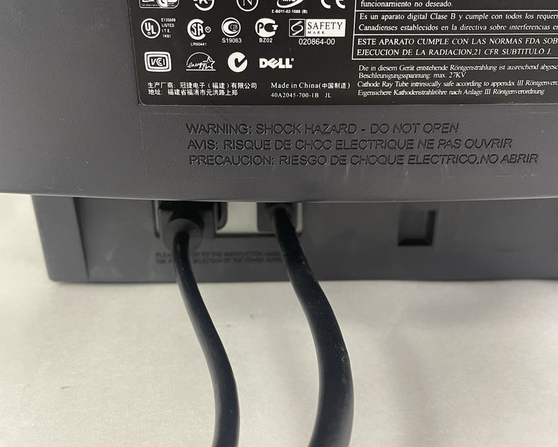 Dell E772c 17in Flat Screen CRT Monitor 1280x1024 VGA - Tested