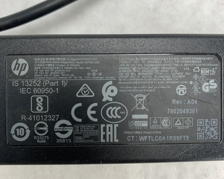 Lot of 5 HP AC Adapter Power Supply 854054-001