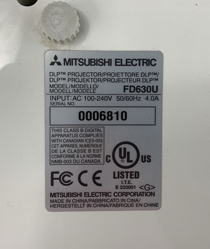 Mitsubishi FD630U Projector - Parts and Repair