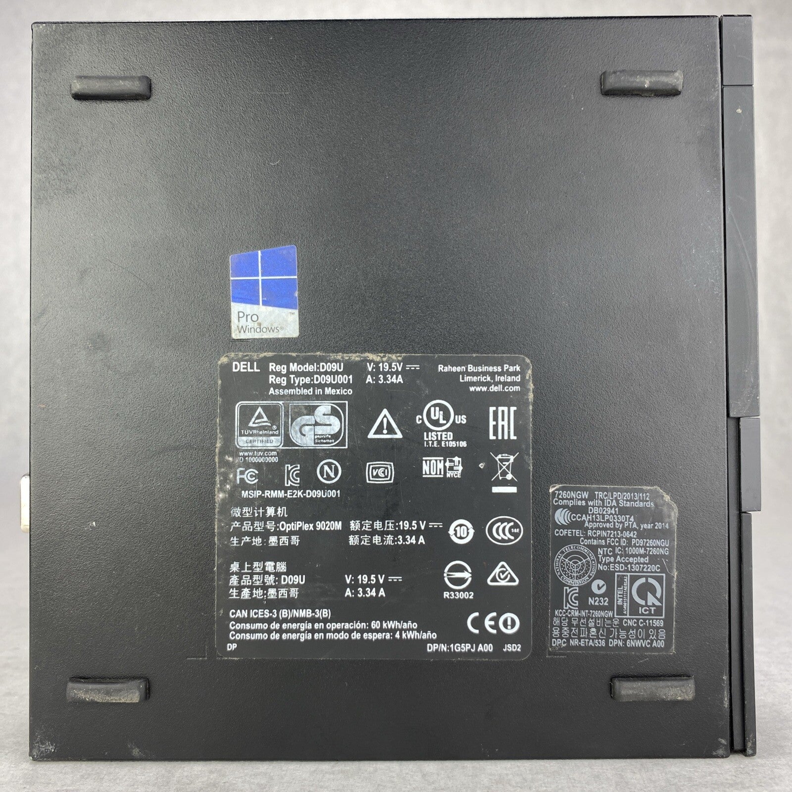 Dell Optiplex 9020M Intel i3-4160T 3.10GHz 1x8GB RAM No HDD OS READ Lot Of 10