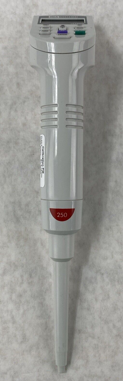 MLA Systems uLTRON 250µL Digital 8 Channel Pipette NO POWER SUPPLY