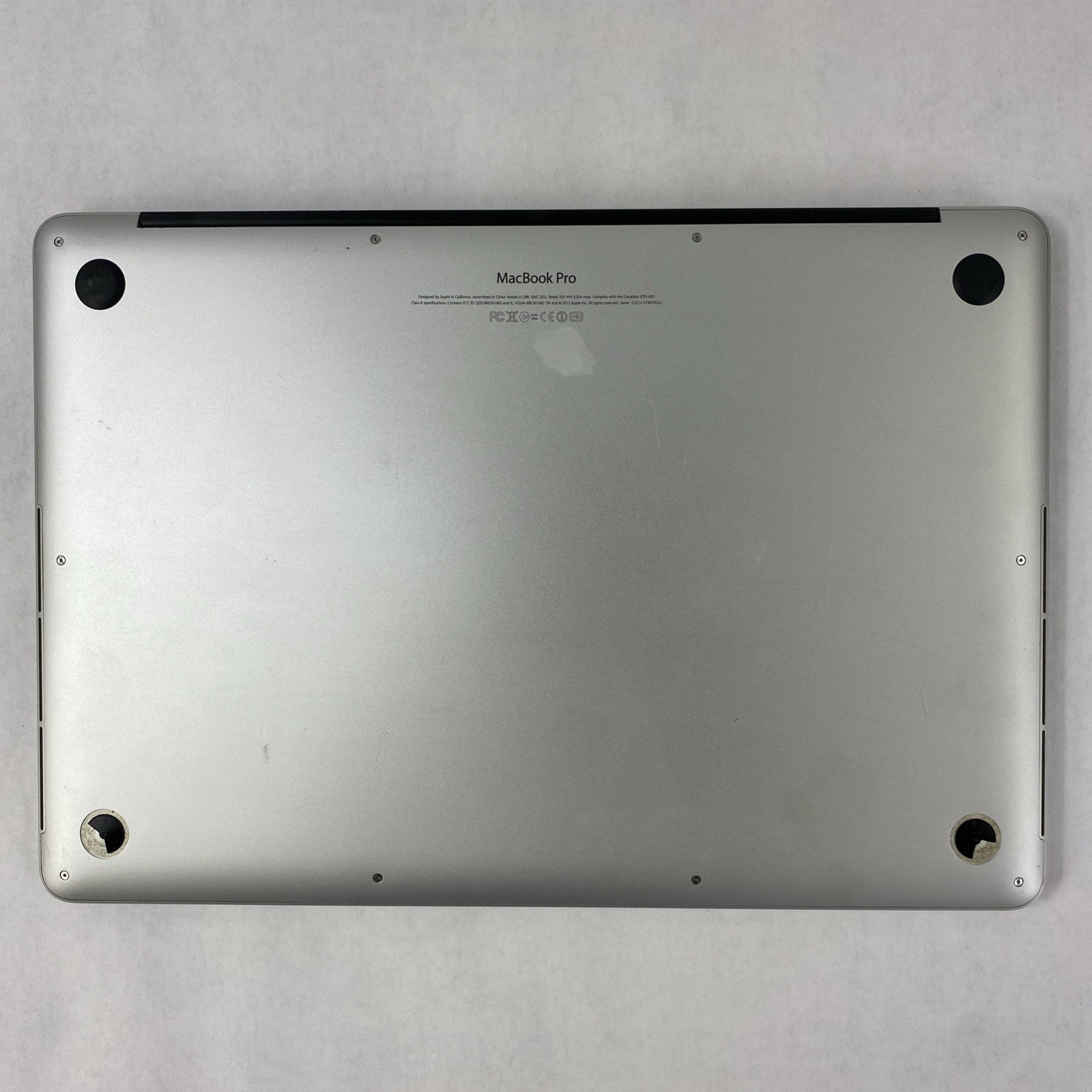 Apple MacBook Pro A1398 2012 Retina 15" i7 8GB RAM 500GB SSD - Service Battery17