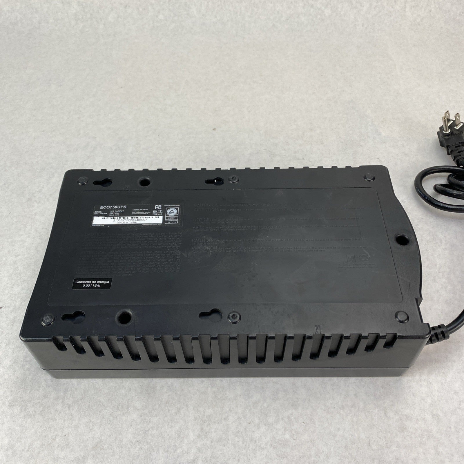 Tripp Lite ECO750UPS Standby UPS Surge Protection No Battery3