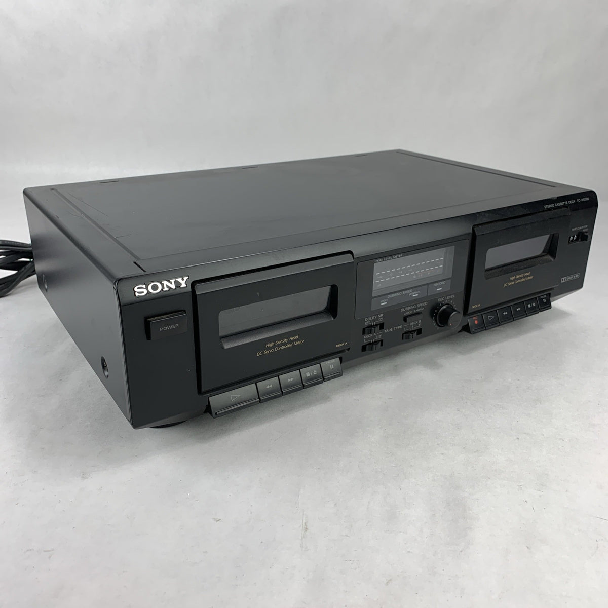 Vintage Sony TC-WE305 Dual Stereo Cassestte Deck - Powers On - Parts or Repair0