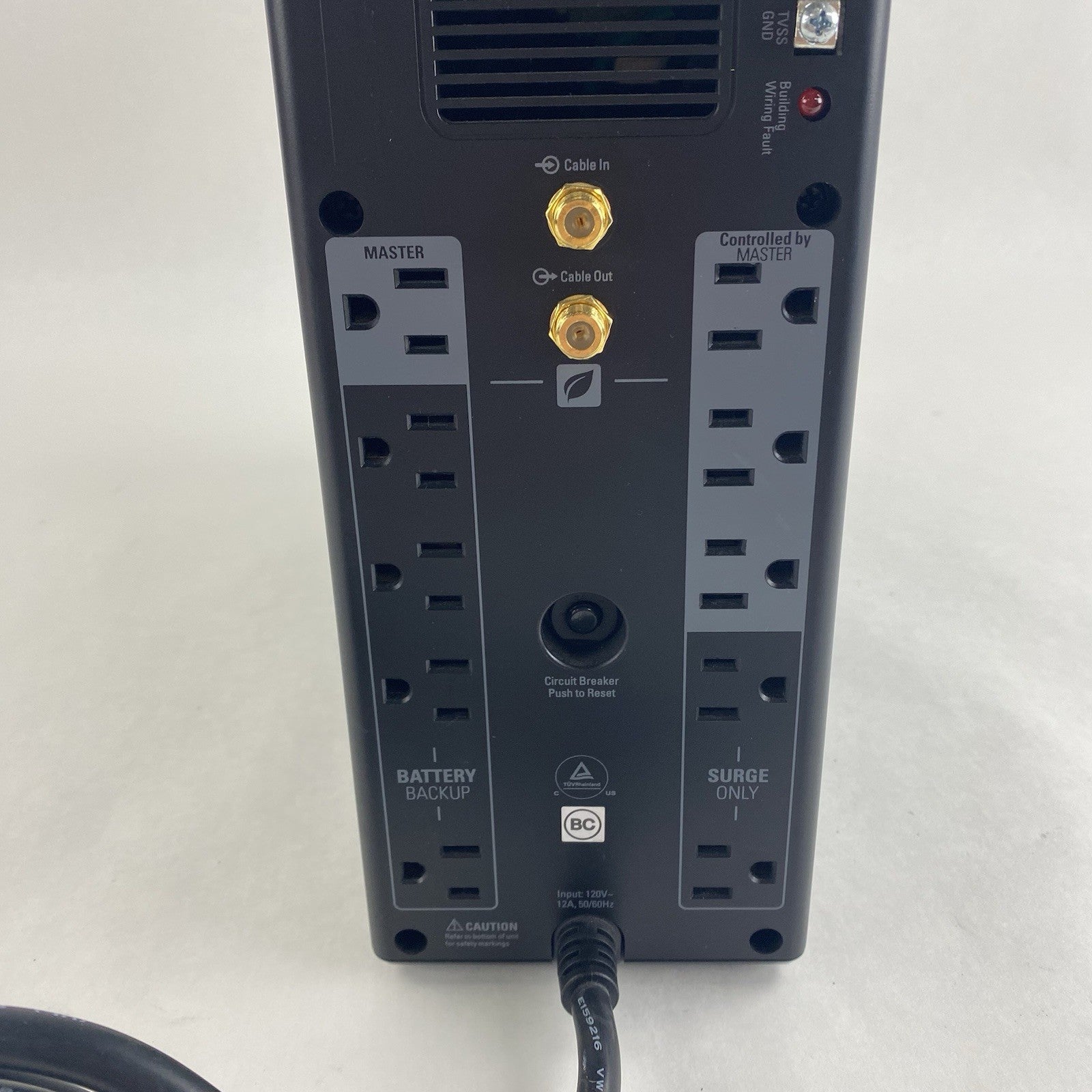 APC BN1350G Back-UPS NS1350 No Batteries Tested w/ Battery Adapter6