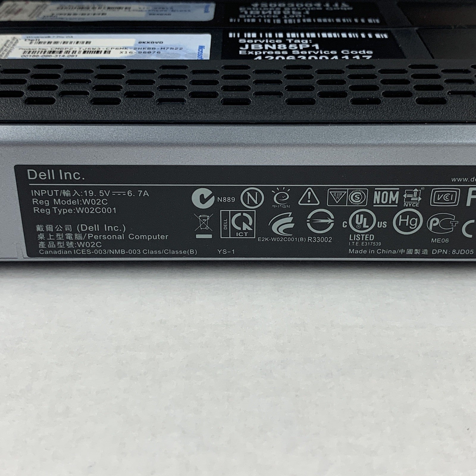 Dell Vostro 330 AIO 23" i3-380 2.53 GHz 4 GB RAM Ho HDD No OS No AC Adapter