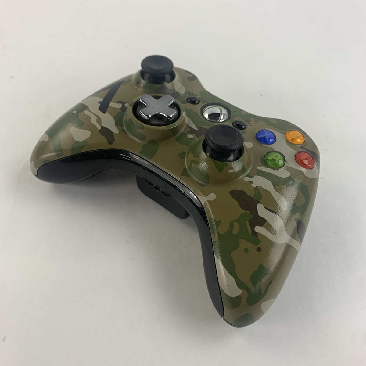 Xbox 360 Green Camouflage Camo Special Edition Halo Controller - Untested1