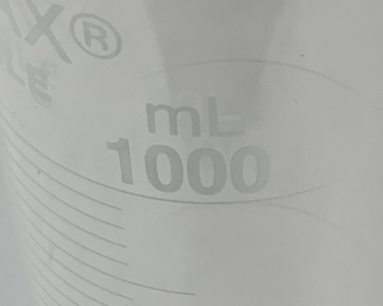 Kimble Kimax 20025-K 1000ml Borosilicate Glass Graduated Cylinder