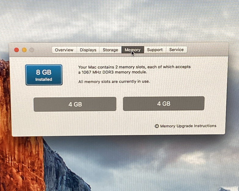 Apple A1225 iMac 24" 2009 2.66 GHz Core 2 Duo 8 GB RAM 640GB HDD macOS 10.11.6