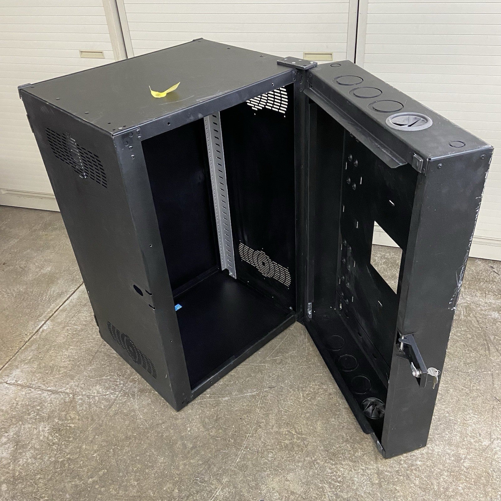CPI Chatsworth 11840-736 Black Cube-it Wall Cabinet H36" X W24" X D24" With Keys