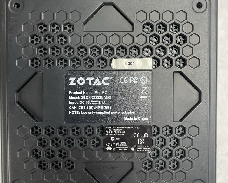 ZOTAC ZBox CI323 Nano Micro Celeron N3150 1.60 GHz 4 GB RAM No SSD No OS